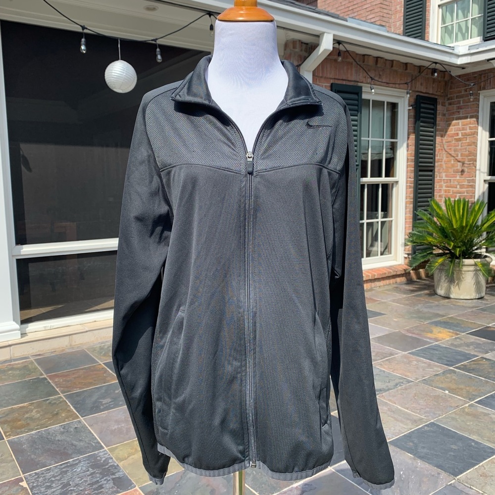 NIKE Charcoal Gray Zip Up Athletic Jacket S